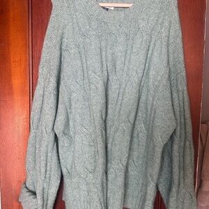American Eagle Outfitters Sage Cable Knit Sweater